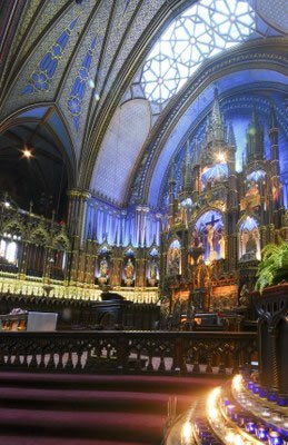 Innenraum der Notre Dame Montreal
