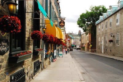 Einkaufsstraße in der Oberstadt Quebec